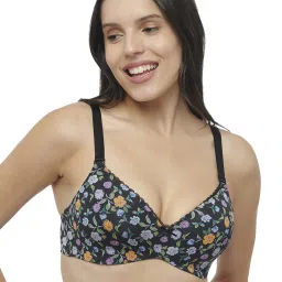Triumph Black & White Printed T-Shirt Bra image 1