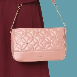 Lavie Luxe Dark Pink Luxe Blixen Hobo Shoulder Handbag image 1