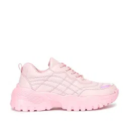 Shezone Women's Pink Casual Sneakers image 1