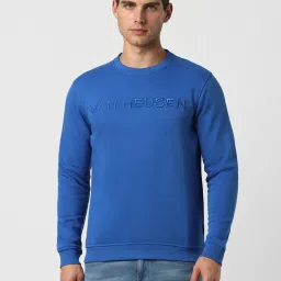 Van Heusen Sport Blue Regular Fit Sweatshirt image 1