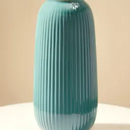 Pure Home and Living Blue Ceramic Textured Vases-image-84