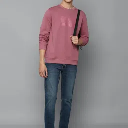 Allen Solly Pink Cotton Regular Fit SweatShirt image 5