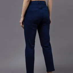 Miss Chase Navy Relaxed Fit High Rise Jeans image 2