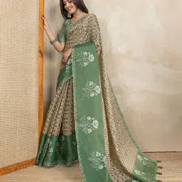 GULKEE FAB Tissue Saree image 5