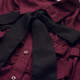 Melon by PlusS Burgundy Regular Fit Shirt image 4