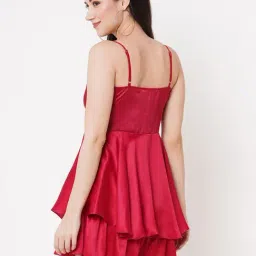 MISH Red Fit & Flare Dress image 2