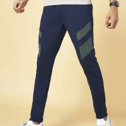 Ajile by Pantaloons Dark Navy Cotton Slim Fit Printed Joggers-picture-39