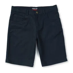 Gini & Jony Kids Navy Cotton Regular Fit Bermuda image 1