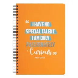 Doodle Collection "Curious Mind" A5 Wiro-Bound Undated Daily Planner Diary image 1