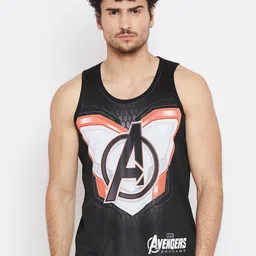 Marvel by Wear Your Mind Men Black Printed Round Neck T-shirt-picture-38