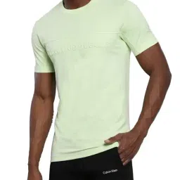 Calvin Klein Exotic Mint Cotton Slim Fit Logo Printed T-Shirt-picture-45