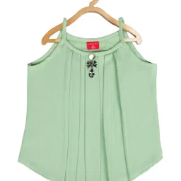 Tiny Girl Kids Green Regular Fit Top image 1