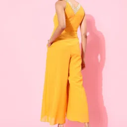 Miss Chase Mustard Embellished Jumpsuit image 2