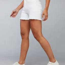 Dolce Crudo White Regular Fit Shorts image 3