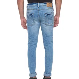 Being Human Blue Heavily Washed Slim Fit Jeans image 2