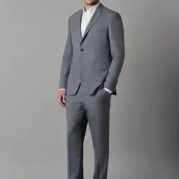 Louis Philippe Grey Slim Fit Two Piece Suits image 3
