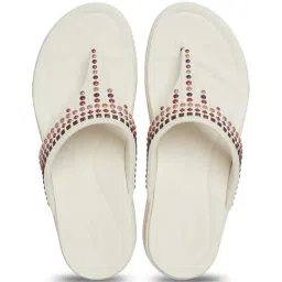 Crocs Women's Boca Off White Wedge Flip Flops-picture-18