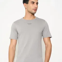 Sf Jeans By Pantaloons Grey Slim Fit Printed T-Shirt-picture-17