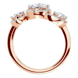 Sparkles Lab Grown Diamond 14k (585) Rose Gold Ring for Women image 2