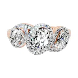 Sparkles Lab Grown Diamond 14k (585) Rose Gold Ring for Women image 4