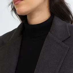 Femmella Grey Regular Fit Coat image 5