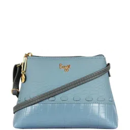 Baggit Blue Textured Medium Sling Handbag image 1