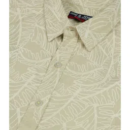 Gini & Jony Kids Beige Cotton Printed Shirt image 3