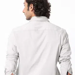 Rare Rabbit Grey Regular Fit Solid Shirt image 2