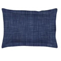 Boutique Living Guaze Checks Blue 160 TC Cotton Single Bed Sheet with 1 Pillow Cover image 5