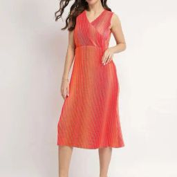 Fablestreet Orange A-Line Fit Dress-picture-5