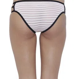 BASIICS by La Intimo Rose Quartz Striped Bikini Panty image 2