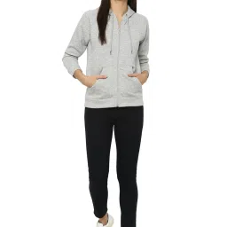 Allen Solly Grey Self Design Hooded Sweatshirt image 4