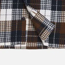 Cavio Boys Multicolour Checks Full Sleeves Shirts image 4