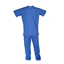 LOYAL NEEDS V Neck Short Sleeves Double Stitch Scrub Suit Customised Polycotton Fabric MSVOCB XXL Size For Male-picture-31