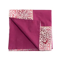 MASPAR Red & White Printed Cotton 6-Seater Table Cover-picture-4