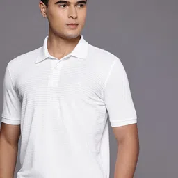 Louis Philippe Striped Polo Collar T-shirt-picture-45