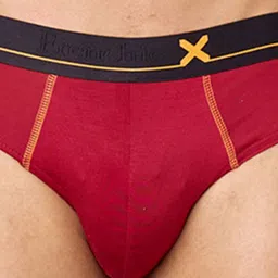 FRENCHIE Men Pack Of 5 Low Rise Anti Bacterial Briefs FR-MI-BF-DRIP-1X5-PO2-BKRED-S image 5