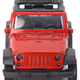 kids fun toys Kids Fun Pull back Die Cast Car Jeep 1:32 - Red image 2