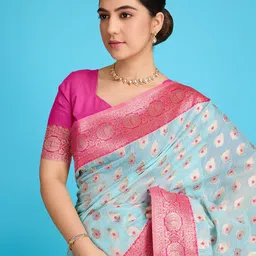 Durga Textile Woven Design Banarasi Saree image 3