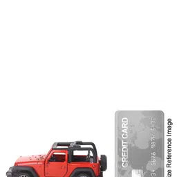 kids fun toys Kids Fun Pull back Die Cast Car Jeep 1:32 - Red image 3