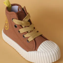 Cute Walk by Babyhug Casual Shoes with Lace up Closure - Brown image 3