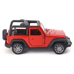 kids fun toys Kids Fun Pull back Die Cast Car Jeep 1:32 - Red image 4
