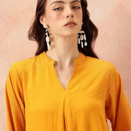 all about you Puff Sleeves Kurta & Trousers image 2