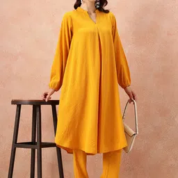 all about you Puff Sleeves Kurta & Trousers image 5