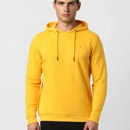 Van Heusen Sport Yellow Regular Fit Hooded Sweatshirt image 1