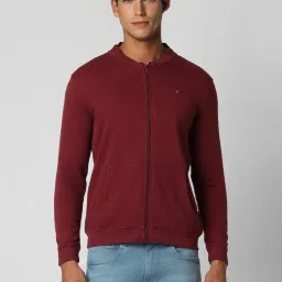 Van Heusen Sport Maroon Regular Fit Sweatshirt image 1
