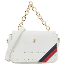 Beverly Hills Polo Club White Solid Cross Body Bag image 1