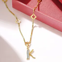 mia by tanishq Mia Sutra DIY with Alphabet Charms- K image 1