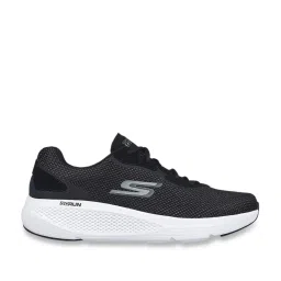 Skechers Men's GO RUN ELEVATE Black White Running Shoes image 1