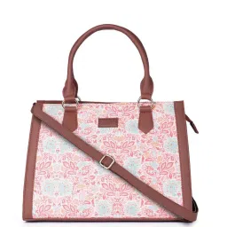 ZOUK Mangalore Blossom Classic Multicolor Printed Medium Handbag image 1